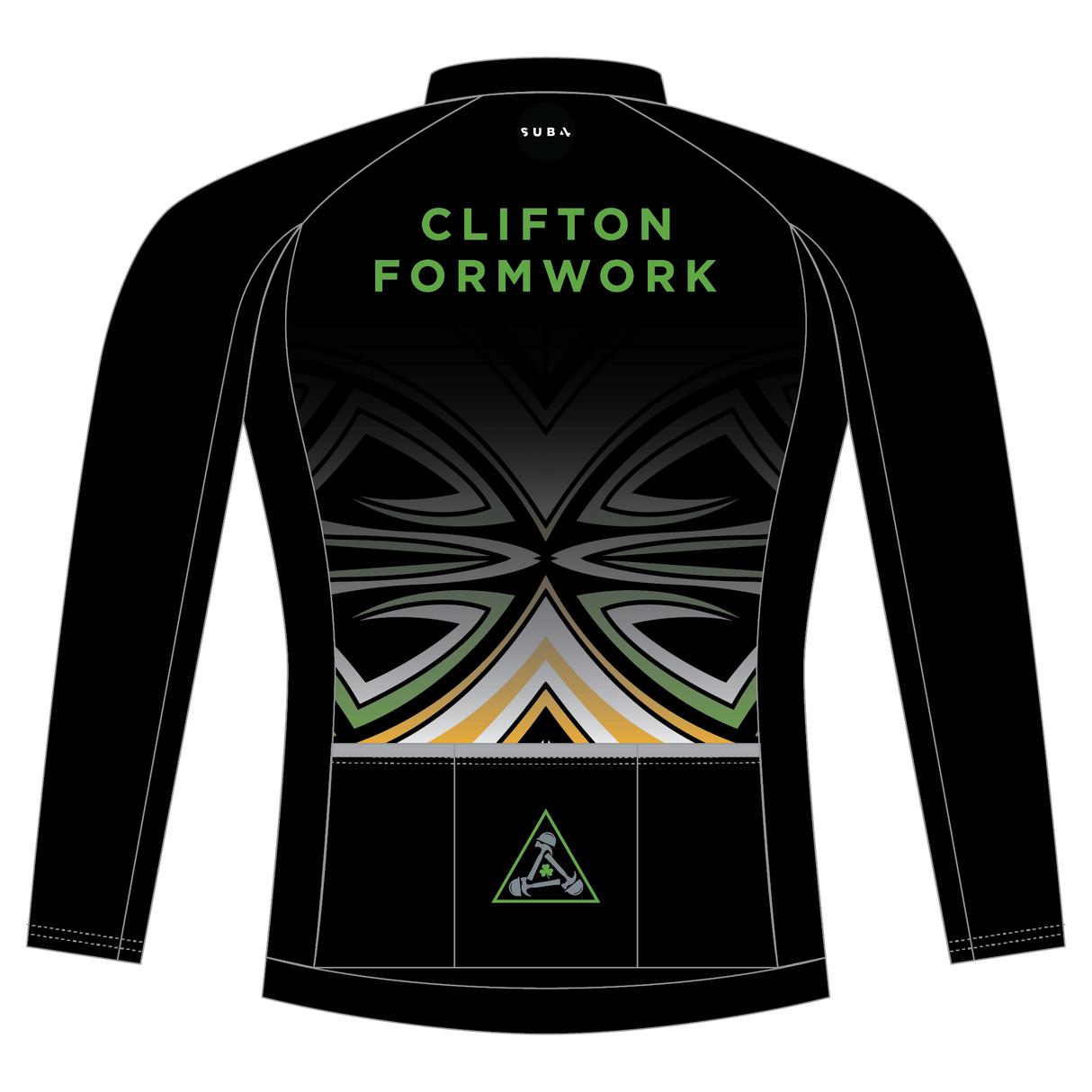 Custom Euro Pro Fit Long Sleeve Cycle Jersey