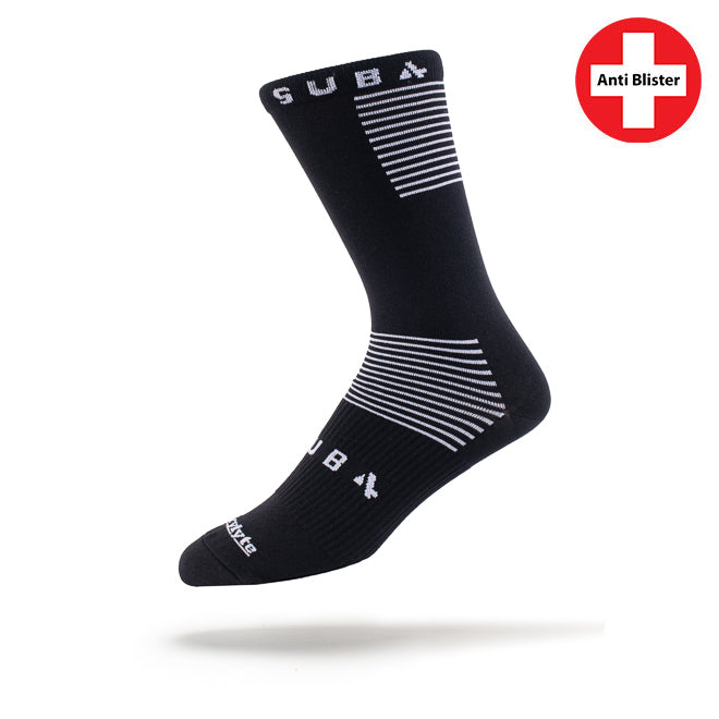 Cycling Socks DRYLYTE Blister Free 3/4 Crew Black