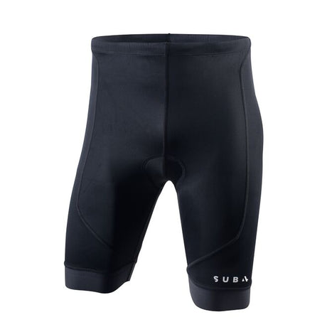 Black Triathlon Shorts on white background 