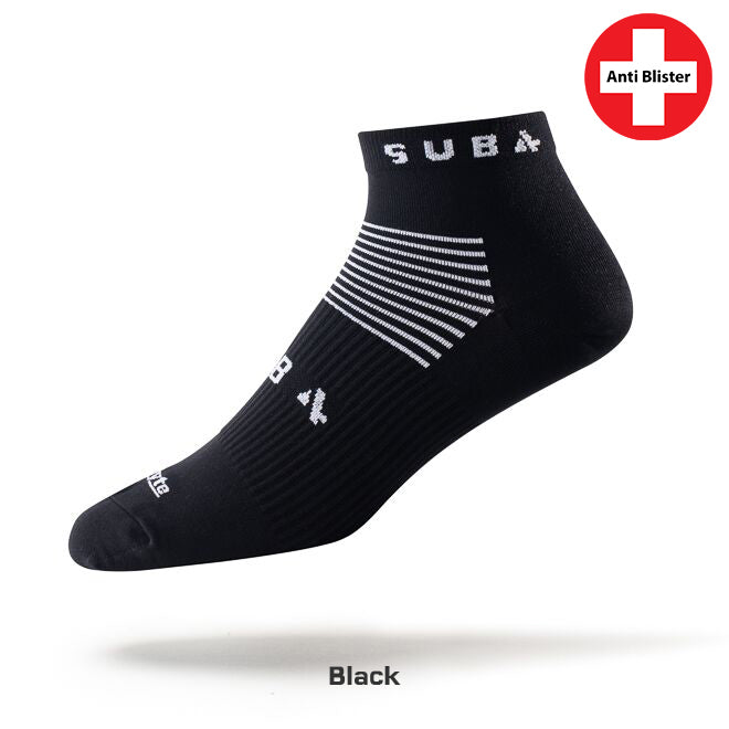 Running Socks DRYLYTE Blister Free Mid Rise Black