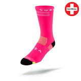 Cycling Socks DRYLYTE Blister Free 3/4 Crew Pink