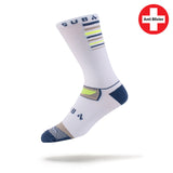 Running Socks DRYLYTE Blister Free 3/4 Crew White
