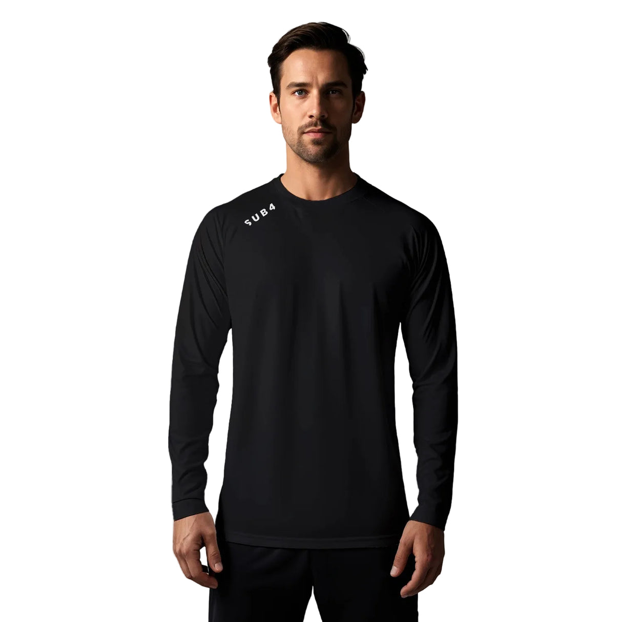 Running/Fitness Long Sleeve T-Shirt Black