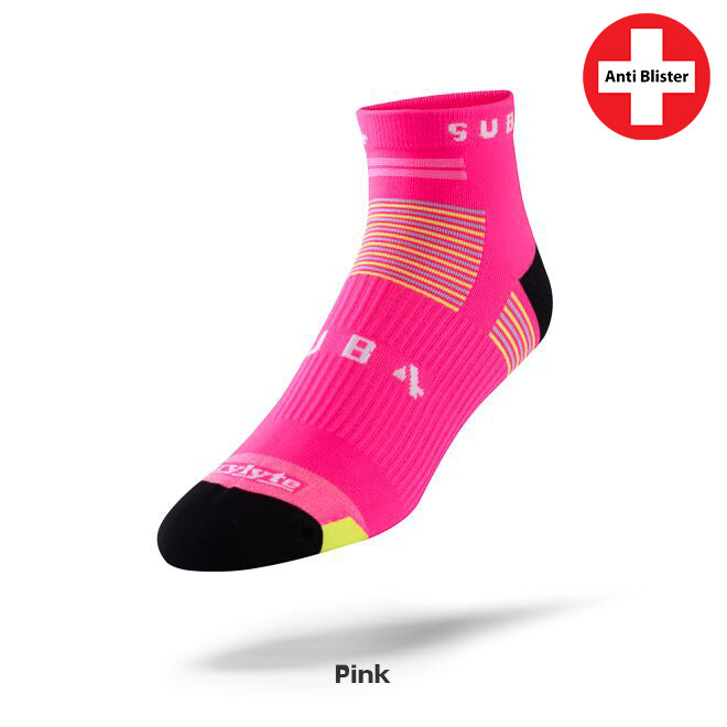 Running Socks DRYLYTE Blister Free Mid Rise Pink
