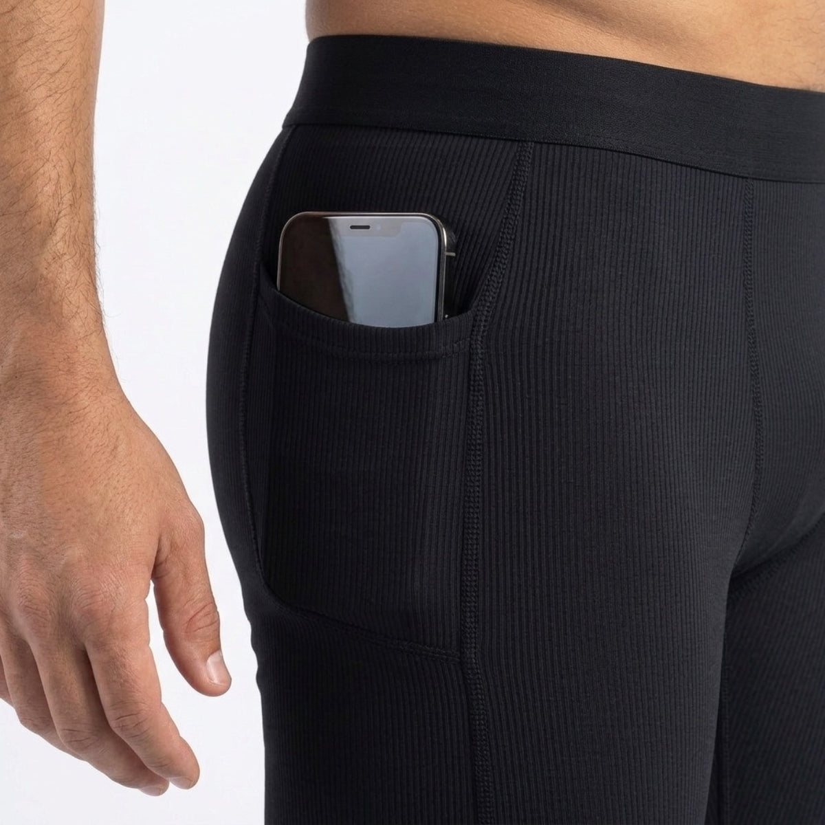 Fast Black Running Tights
