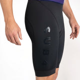 Black Tri  Suit legs with a brand logo on a white background
