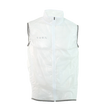 White rain vest with 'SUB4' branding on a white background