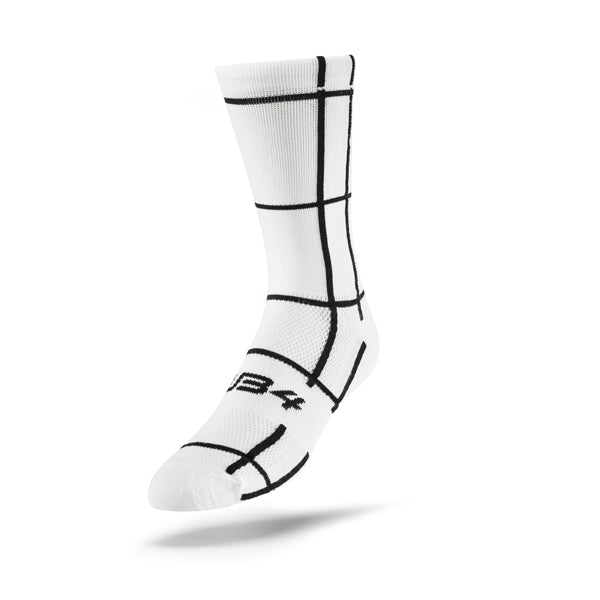 Cycling Socks 3/4 Crew Classic Grid